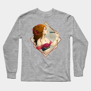 Dancing Girl - Before the Snap of the Fan Long Sleeve T-Shirt